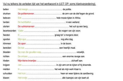 verleden tijd verrassen